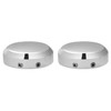 TCT-MOTORPARTS Chrome Front Fork Stem Upper Nut Covers Fit For