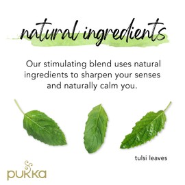 Pukka Herbs | Tulsi Clarity Organic Herbal Tea | Green, Purple and Lemon Tulsi| Perfect For Focusing | 4 packs | 80 Sachets