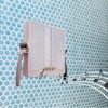 Onyx Shower Mirror with Speaker and Bluetooth Controls, Water Resistant,