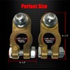 Ampper Brass Battery Terminal Connectors, Top Post Battery Terminals Connector