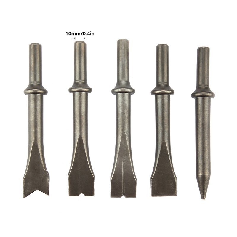 5pcs Air Hammer Chisel Set Pneumatic Hammer Bit Set for