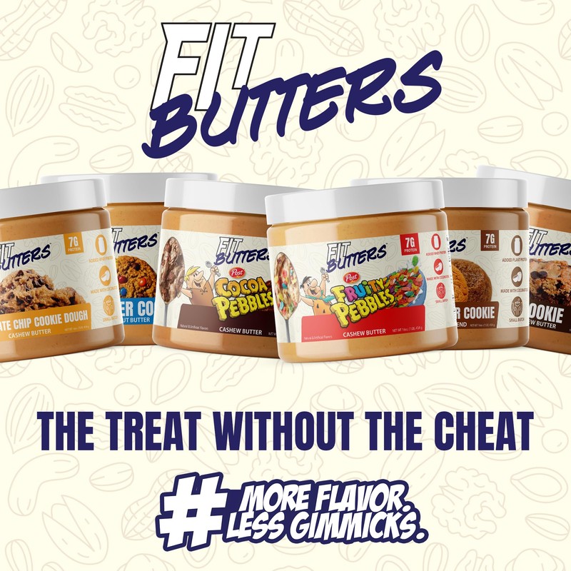Fit Butters Chocolate Peanut Butter Cup Cashew Almond Butter Spread,