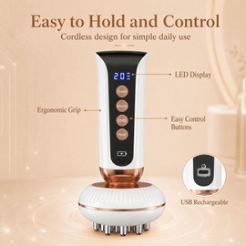 KINDLUME Cellulite Massager, Massager Cellulite Treatment, Cellulite, Massage Gun, Massager, Anti-Cellulite, 4-in-1, for Legs, Arms, Abdomen, Relaxation
