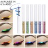 HERBENJOY Chameleon Eyeliner,Metallic Liquid Eyeliner Blue Changing Long-lasting Holographic Glitter