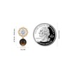 Teppdfann Vintage Tiger Eye Stone Bead and Cubic Zirconia Stud