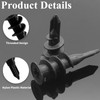 Kyuionty 30 Sets Plastic Self Drilling Drywall Anchors and Screws