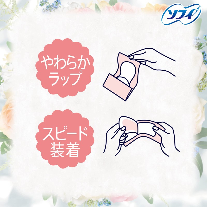 Sofy Kiyora White Floral 72 Count