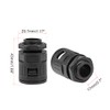 uxcell Cable Gland Corrugated Tube Connector AD21.2 Pipe Joint Clamps