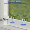 2 Pcs Sliding Door Window Locks, Window Locks for Horizontal