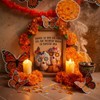 Set Decorativo Día de Muertos: Marco, Calaveritas y Velas LED