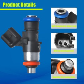 TAUXMZ 4 Holes Fuel Injectors FJ1116 Fit for Ford Edge Explorer Flex F150 Mustang Police Interceptor Transit-150 250 350 /for Lincoln MKX 3.5L 3.7L V6,Replaces BR3Z9F593B 0280158191