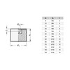Ganter standard elements, GN 352 bump stop with internal thread,
