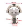 1/4"-20 D-Ring Camera Fixing Screw, SDTC Tech 2 Pack D