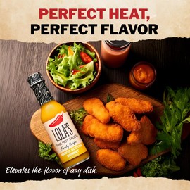 Lolas Fine Hot Sauce Mango Ginger Scotch Bonnet | Sweet and Spicy Blend with Mangoes Scotch Bonnet Peppers Ginger and Turmeric, Zero Calories Low Sodium Gluten Free Keto Friendly | 5 Fl Oz (Pack of 1)