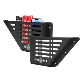 OFFROAD GAMERS Bronco Front Door Pockets, Metal Front Door Storage Box for 2021-2024 2/4 Door Ford Bronco, 2 PCS Door Side Insert Organizer Box Molle Panels Interior Expansion Accessories