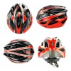 Casco De Bicicleta Unisex+redes Para Moto,casco De Ciclismo Rojo G