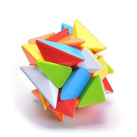 CuberSpeed Axis Stickerless Bright Jingang V2 3x3 Color Magic Cube Speed Puzzle