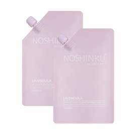 Noshinku Pocket Hand Sanitizer Spray Refill Pouch, Natural Moisturizing Hand Sanitizer Refill With 70% Sugarcane-Derived Alcohol, 200 mL (3.40 Fl Oz (Pack of 2), Lavendula)