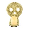 Portavela Calaverita de azúcar para altar Día de Muertos con