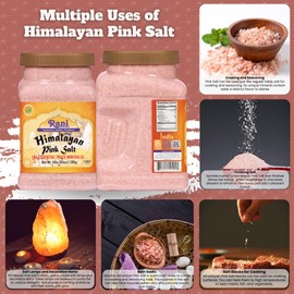 Rani Himalayan Pink Salt Powder (84 Essential Trace Minerals) 64oz (4lbs) 1.81kg PET Jar ~ All Natural | Vegan | Gluten Friendly | NON-GMO | Indian Origin