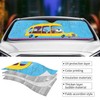 Cute Dog Bus Funny Windshield Sun Shade for Car SUV