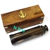 Beatiful Vintage Handcrafte Nautical Telescope Brass/Wood Spyglass Telescope With Rosewood