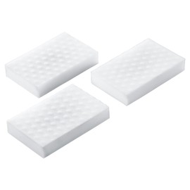 GROHE Kitchen Sink Cleaning Sponge Accessory (Dual-Sided for Gentle and Tough Cleaning, Ergonomic Design for Convenience, Pack of 3), Size 110x70x22 mm, White, 40752L00