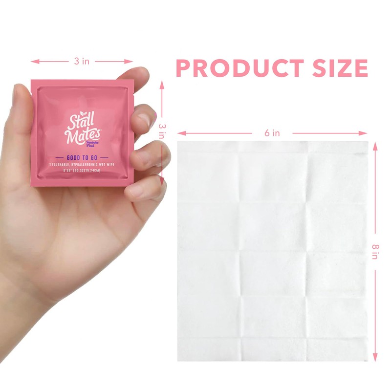 Stall Mates Wipes Feminine Fresh - Flushable | Individually Wrapped