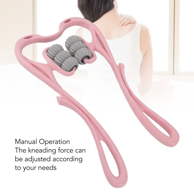 Neck Massager Roller 6 Balls Massage Point Relieve Fatigue Manual