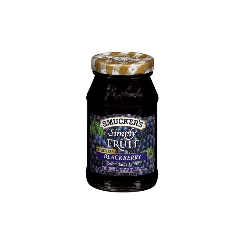 Smucker's Simply Fruit Seedless Blackberry Spreadable Fruit, 10-Ounce (Pack of