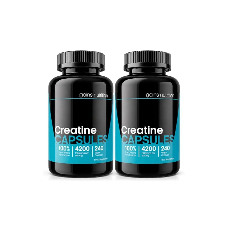 GN Creatine Capsules | 480 Creatine Monohydrate Capsules for Men
