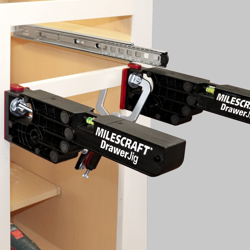 Milescraft 1341 Drawer Jig - Reversible Jigs for Easy Drawer