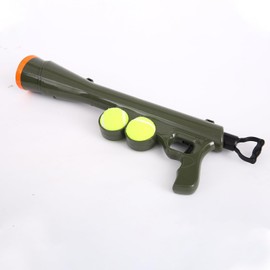 RSSLygaeonix Tennis Ball Launcher for Dogs, Launches 30+ ft, Green