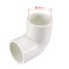 sourcing map 25mm Slip 90 Degree PVC Pipe Fitting Elbow