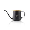 MERMOO YILAN Pour Over Coffee Kettle 12oz, Gooseneck, Wooden Lid,