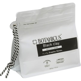 Botanicus Arcilla Negra Detox 500gr para Rostro y Cuerpo, Arcilla 100% Natural Purificante y Revitalizante, Mascarilla Facial para Piel Grasa y Mixta, Activa la Circulación, Reduce Inflamación y Spa