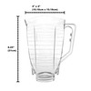 Break resistant plastic blender jar for Oster & Osterizer.