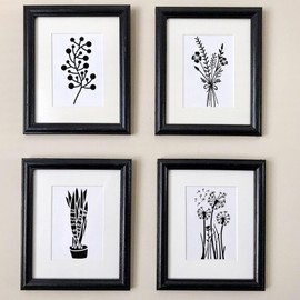 18Pcs Wildflower Stencils for Crafts Reusable Wild Flower Stencils Plasttic Flower Leaf Stencils DIY Floral Field Plants Drawing Template Stencil for Painting on Wood Wall Door Canvas Home Decor