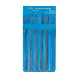 SELVA Fretsaw Blades - 22 Blades in 13cm Length for Metal and Wood - Allows for Clean, Smooth Sawing and Cutting