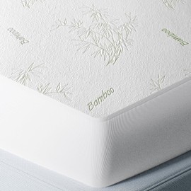 Well-Being Textiles Waterproof Mattress Protector Cover- Bamboo Viscose 260 GSM Mattress Cover, Breathable, Noiseless, Fitted Style, Fits Upto 15 Inches deep Mattress (California King)