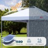 MASTERCANOPY Durable Pop-up Canopy Tent with 1 Sidewall (10'x10',White)