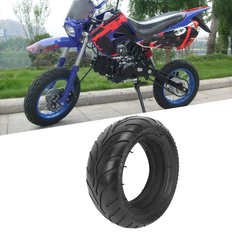 110/50-6.5 Tire and Tube,Rubber Motorcycle Rear Tire Kit for Mini