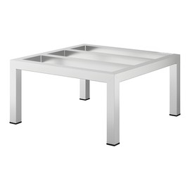 Zedfire 24" x 24" x 12" Aluminum Dunnage Rack – Heavy Duty Floor Storage Stand, NSF for Commercial Use