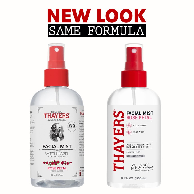 Thayers Alcohol-Free Witch Hazel Facial Mist Toner with Aloe Vera,