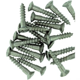 No.14 x 1.18 (6.0mm x 30mm) Pozi Raised Countersunk Wood Screw - Stainless Steel (A2) (Pack of 20)