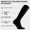 2 Paia Calze Compressione Graduata Donna e Uomo, Calze Elastiche