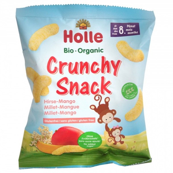 Holle Organic Crunchy Snack - Millet-Mango 25g