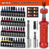 68Pcs Torque Screwdriver Wrench Set 10-70 IN. LB, Inch Pound