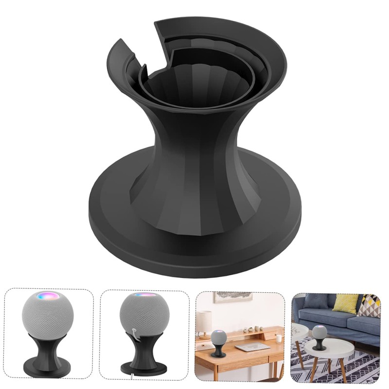 IWOWHERO Tabletop Speaker Holder for Mini Audio Stand with Cable