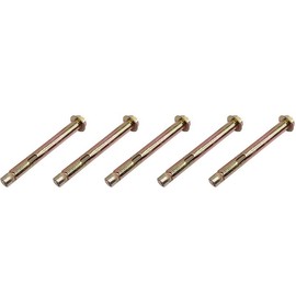 Aoktorkit 5Pcs Expansion Screw Bolts M6*50 Expansion Anchor Bolts Hex Nut Expansion Sleeve for Concrete Masonry Brick Wall Fixings
